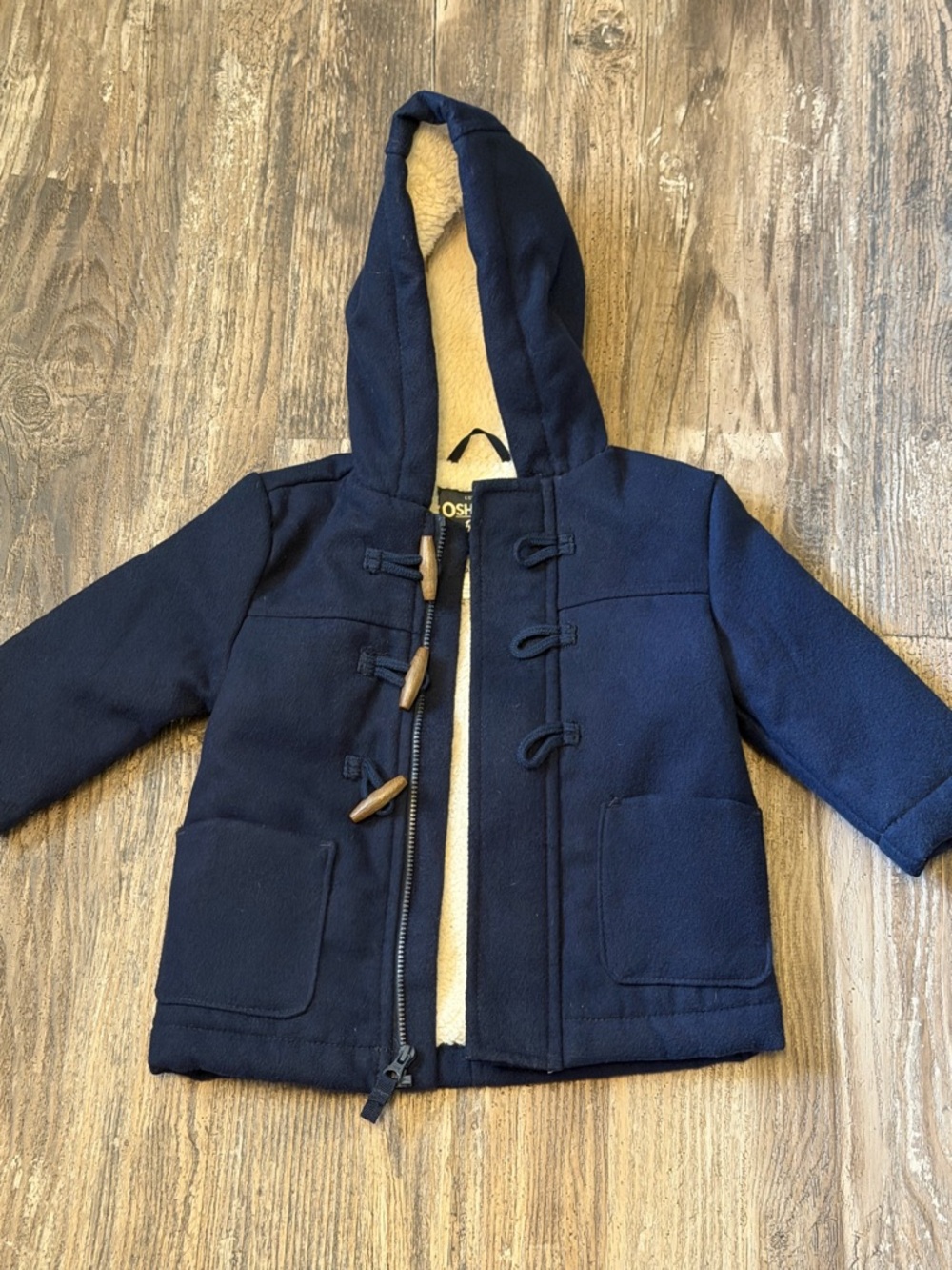 OshKosh B`gosh The Genuine Article Kids Jacket Zip Front Size 6-9 mo, Navy